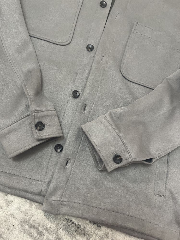 Мужская серая рубашка Zara