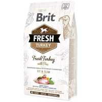 Brit FRESH FIT & SLIM 12 кг з індичкою для малоактивних собак. Бріт