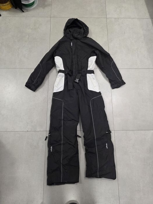 WED'ZE Kombinezon Narciarski 12 lat 146/158 cm Czarno-Biały Używany