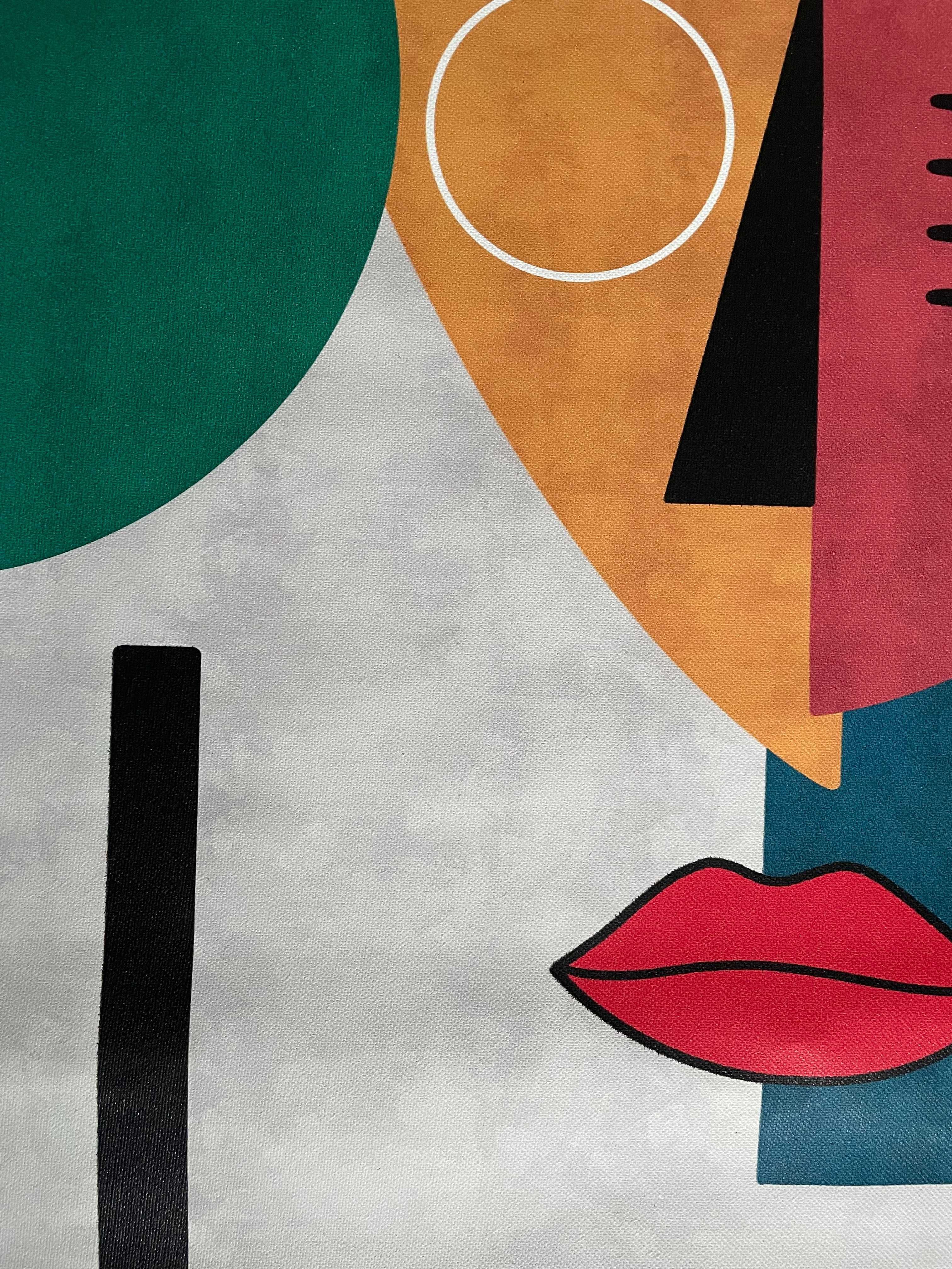 Plakat 50x70 Abstrakcja na płótnie