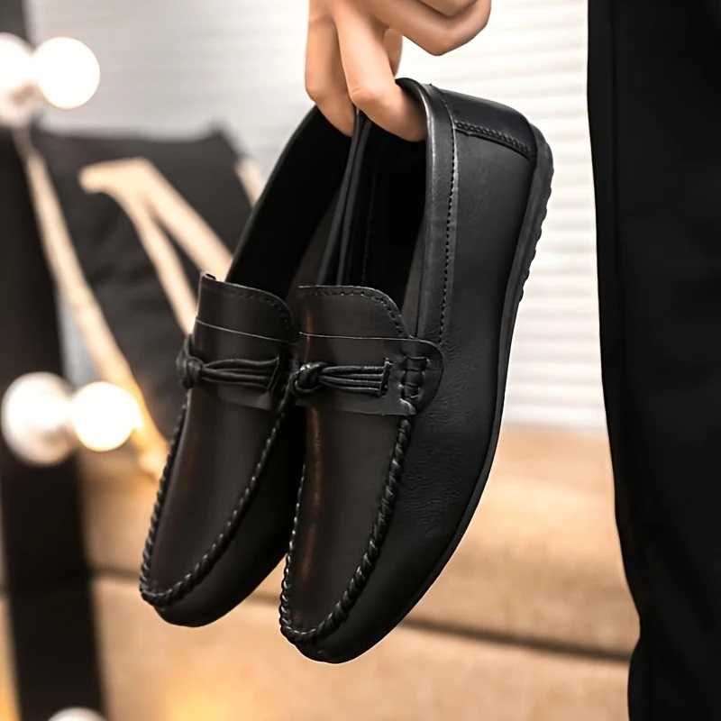 Мокасини з натуральної шкіри 42-43. Penny Loafers