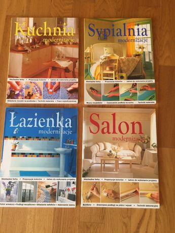 Nowe Książki: SALON,ŁAZIENKA,KUCHNIA,SYPIALNIA- modernizacje- seria