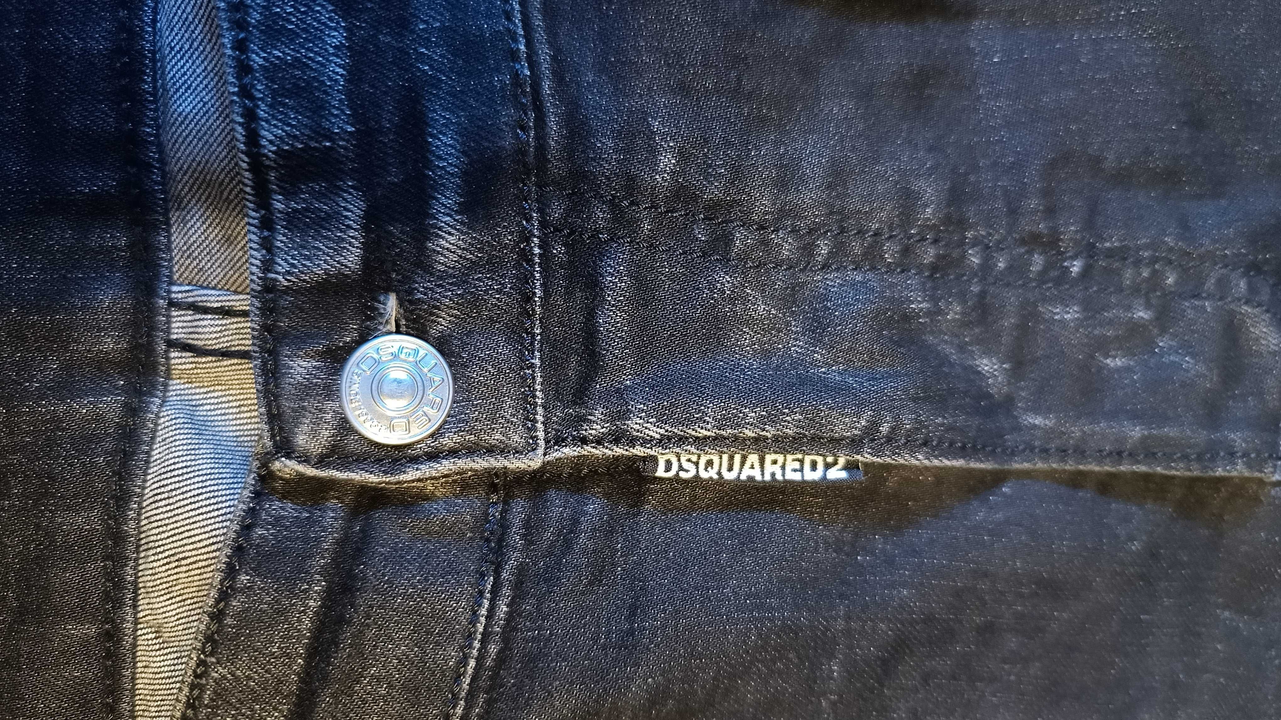 Męskie krótkie spodnie jeansowe DSQUARED2 r.XL stan bardzo dobry