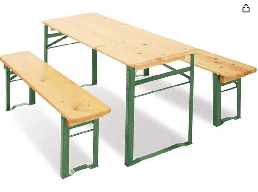 PINOLINO zestaw Stolik składany + 2 ławki dla dzieci stół dziecięcy