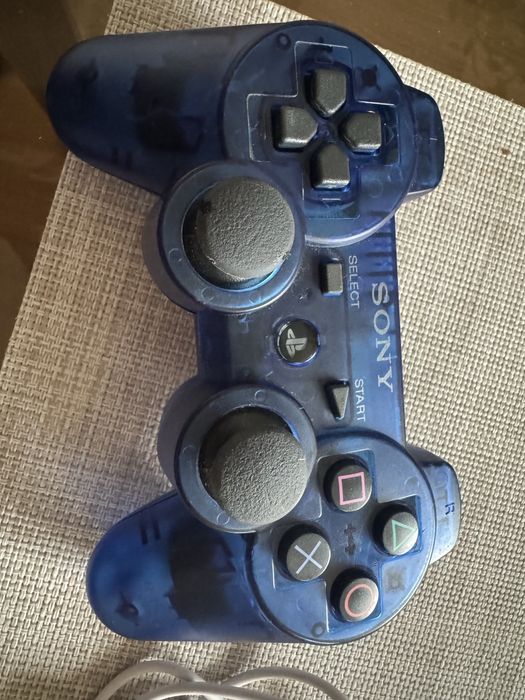 Pad SONY PS2 Dualshock 2 Clear blue transparent