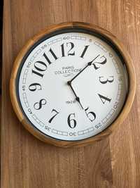 Zegar ścienny kwarcowy drewniany, stan idealny