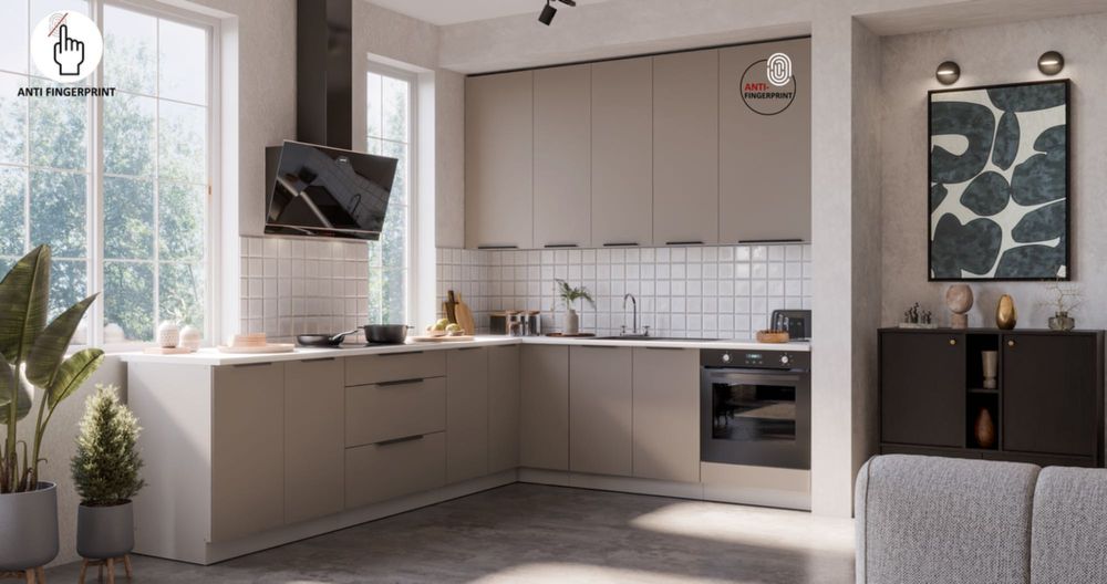 Meble kuchenne kuchnia MOKKA ANTYFINGER zestaw mebli MAT