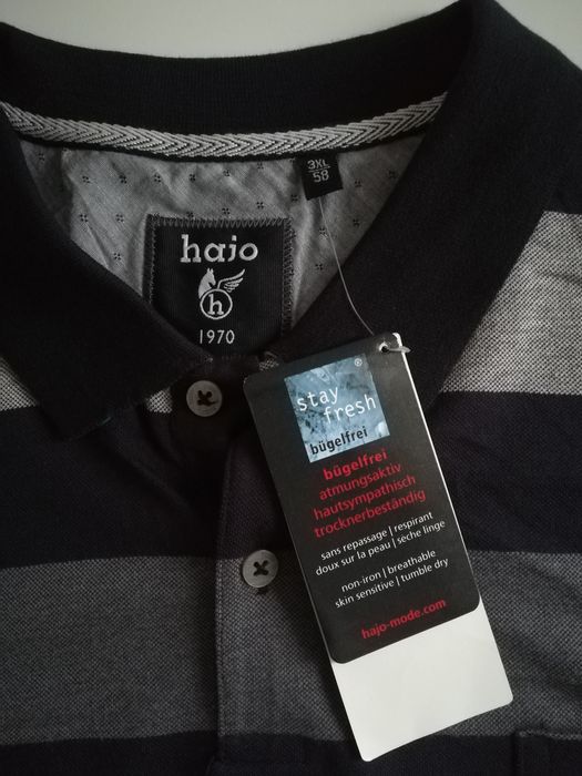 HAJO Nowa markowa koszulka polo z metkami rozmiar 58