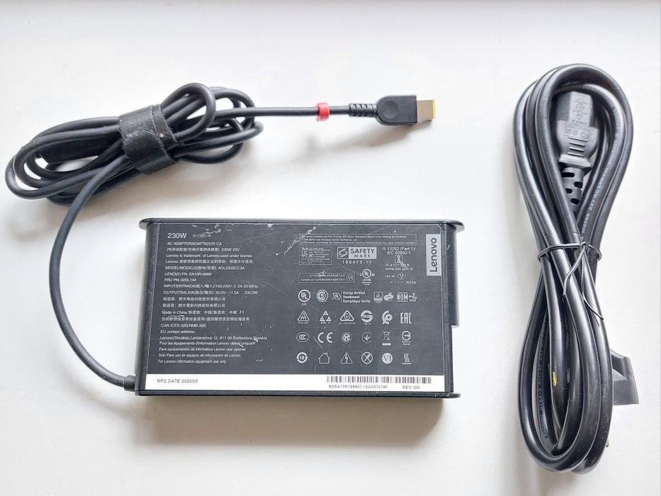 Блок живлення/зарядне Lenovo 230w 20V 11.5a usb+pin