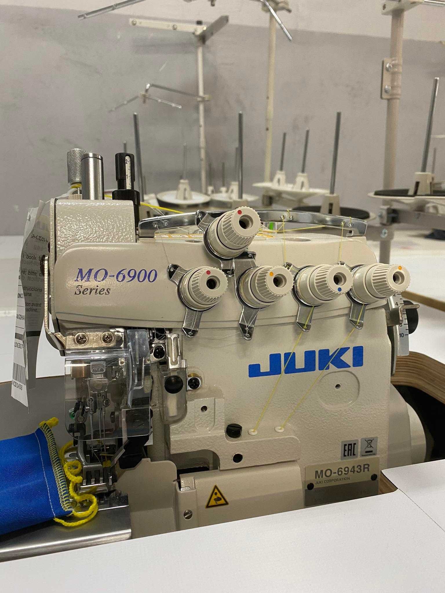 Overlock Juki MO-6943R z górnym transportem 4,5,6nitkowy Nowy !