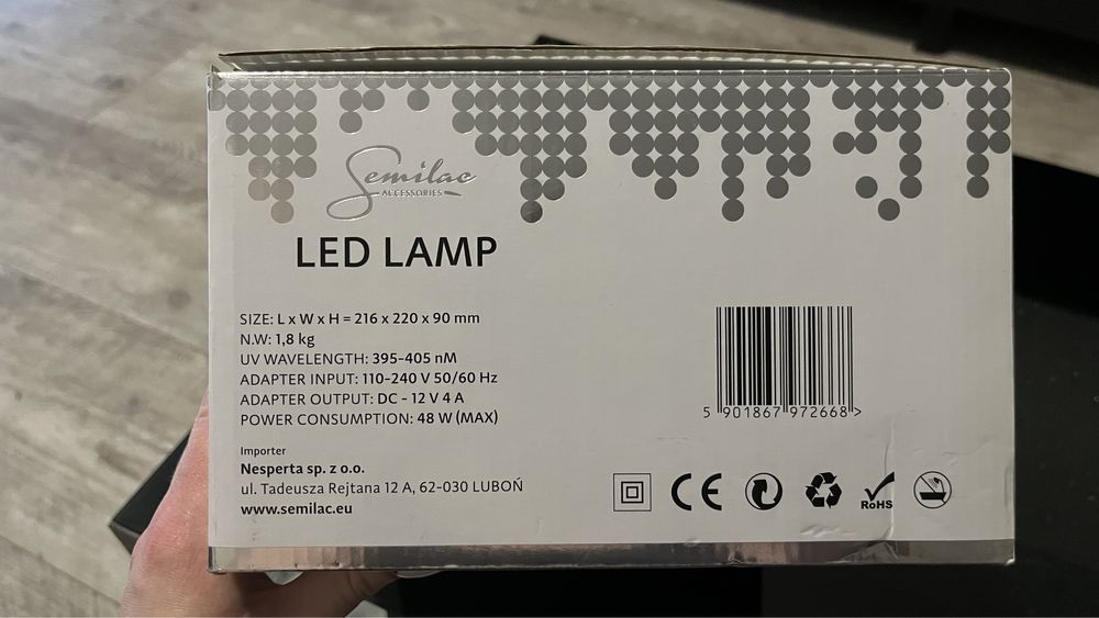 Semilac lampa led