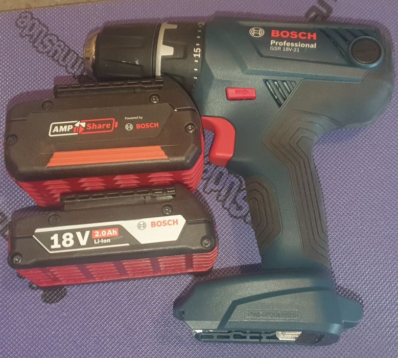 Wiertarko wkrętarka Bosch GSR 18V-21 Professional w zestawie 2 baterie