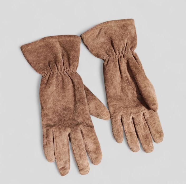 Перчатки из натуральной замши (кожа)