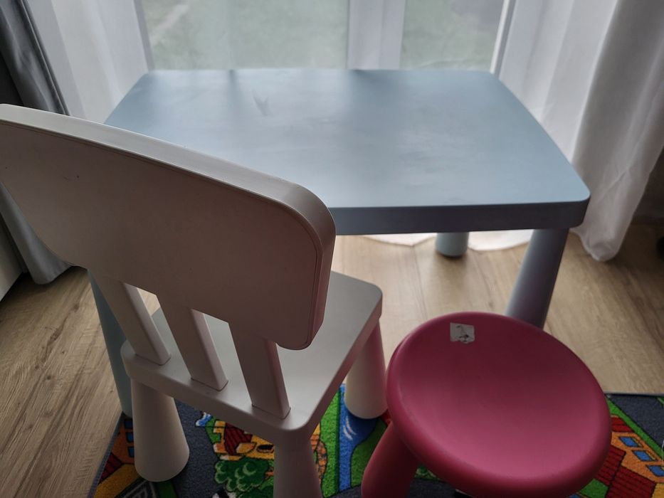 Stolik i 2 krzesła Mammut Ikea