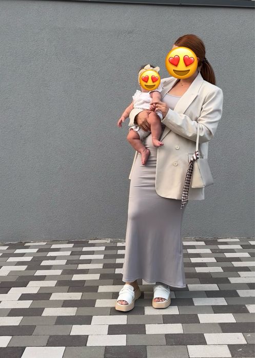 Максі сукня в рубчик по фігурі