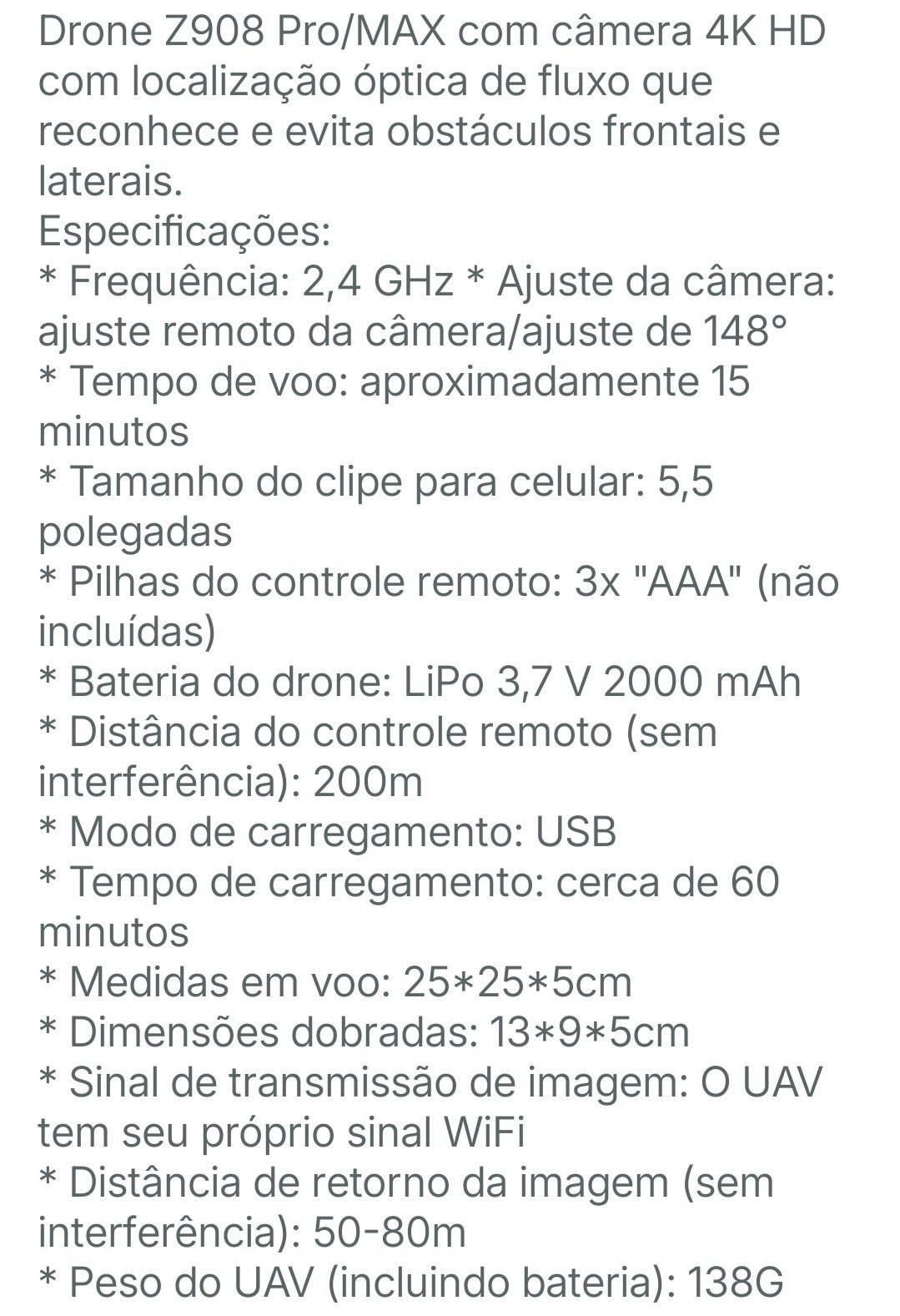 Drone z908 mini 3