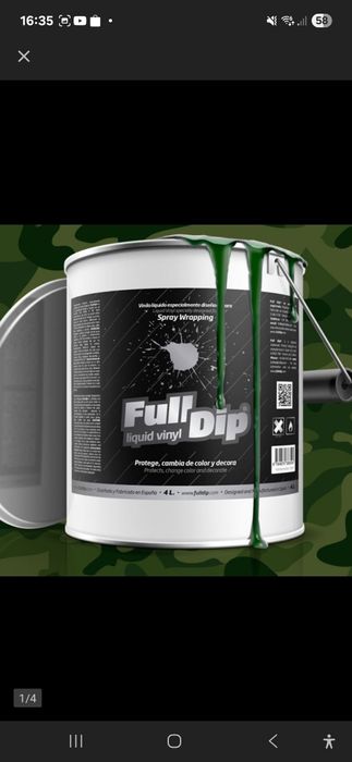 Guma w spreyu NIBIESKI/ZIELONY mat