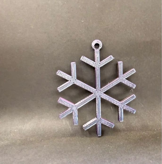 Śnieżynka, zawieszka, bombka na choinkę