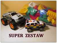 DODGE i SUW polica samochody zabawki + klocki konstrukcyjne Hemar K2