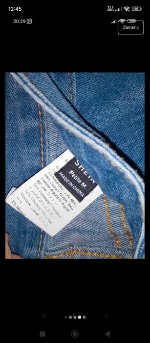 Nowe spodnie z szeroką nogawką