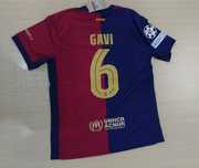 Koszulka piłkarska la liga fc barcelona champions league gavi 6