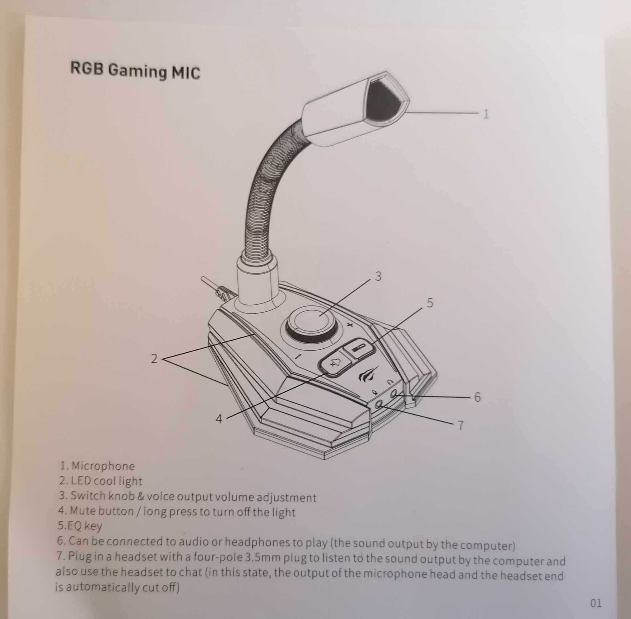 Mikrofon Gamenote GK56