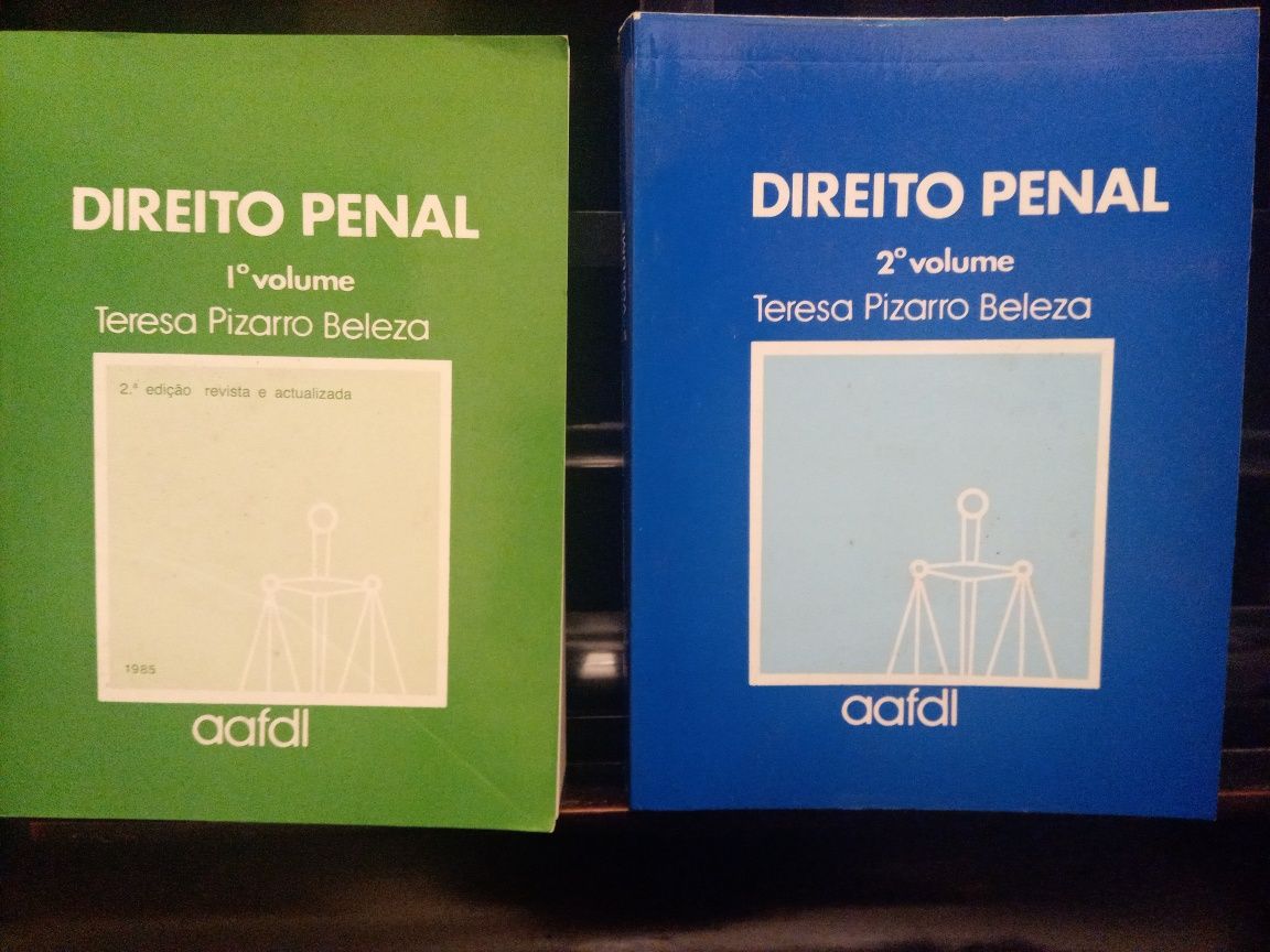 Direito Penal 1 e2 vol.Teresa Pizarro Beleza