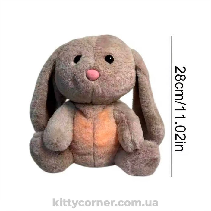 Дихаюча іграшка кролик/зайчик/нічник/мʼяка іграшка, що дихає/плюшева