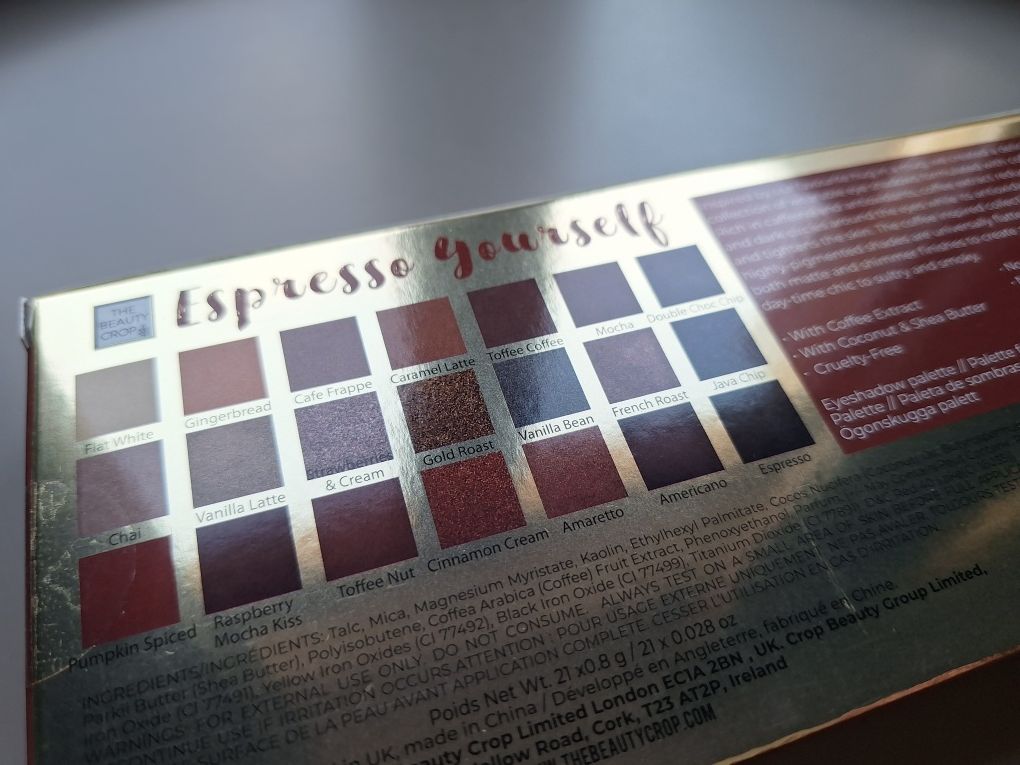 Zestaw paleta cieni do powiek Espresso Yourself
