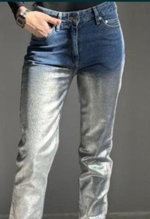 Джинсы метализированные Н&М XXS