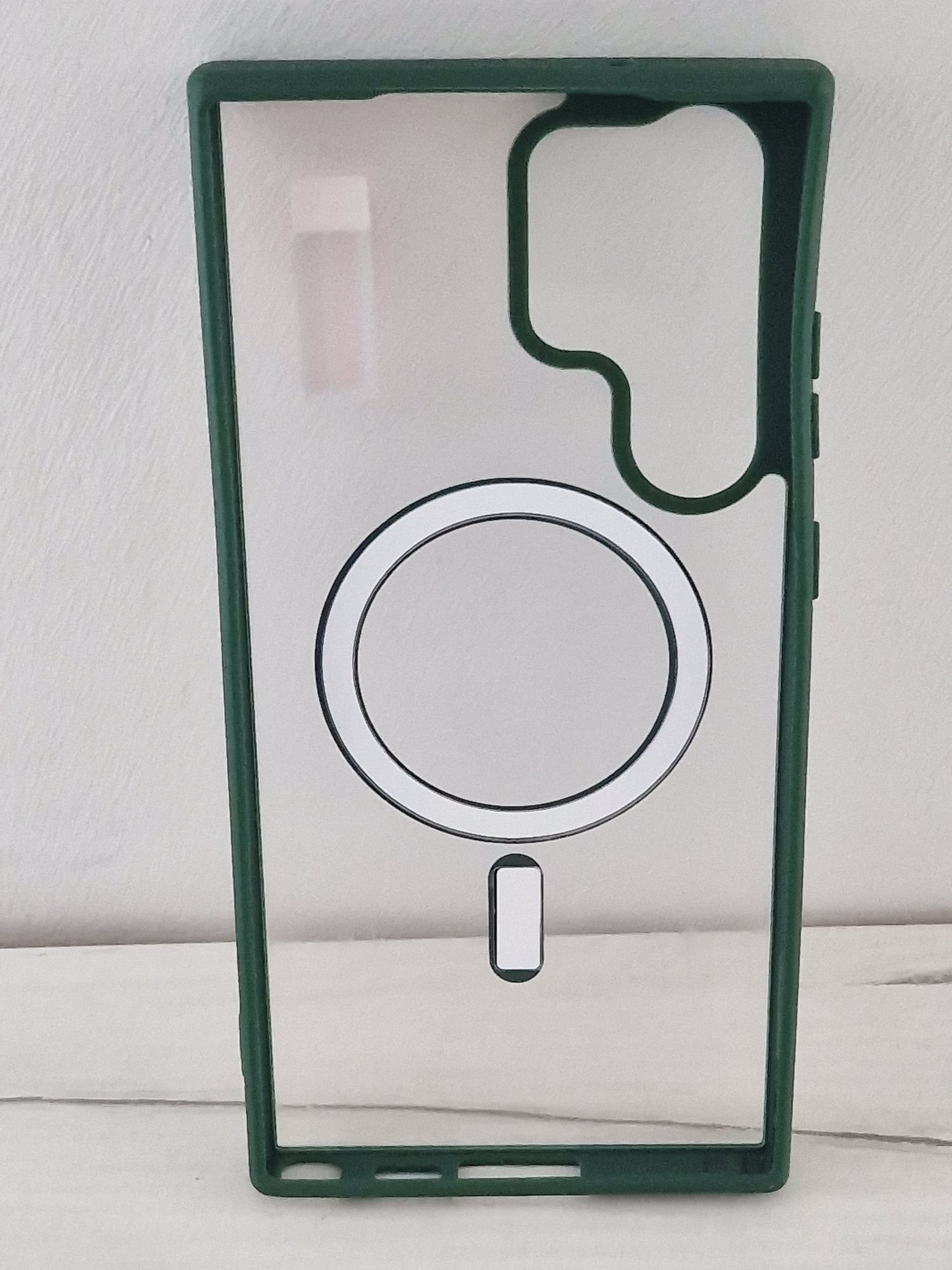 Acrylic Color Magsafe Case do Samsung Galaxy S23 Ultra zielony