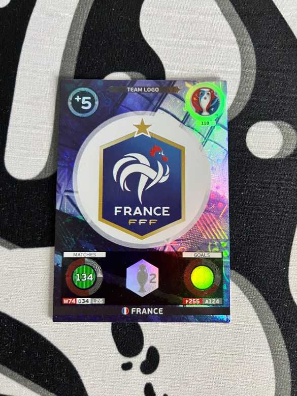 PANINI Uefa Euro 2016 - Oficjalne karty kolekcjonerskie (62 + CR7, R9)