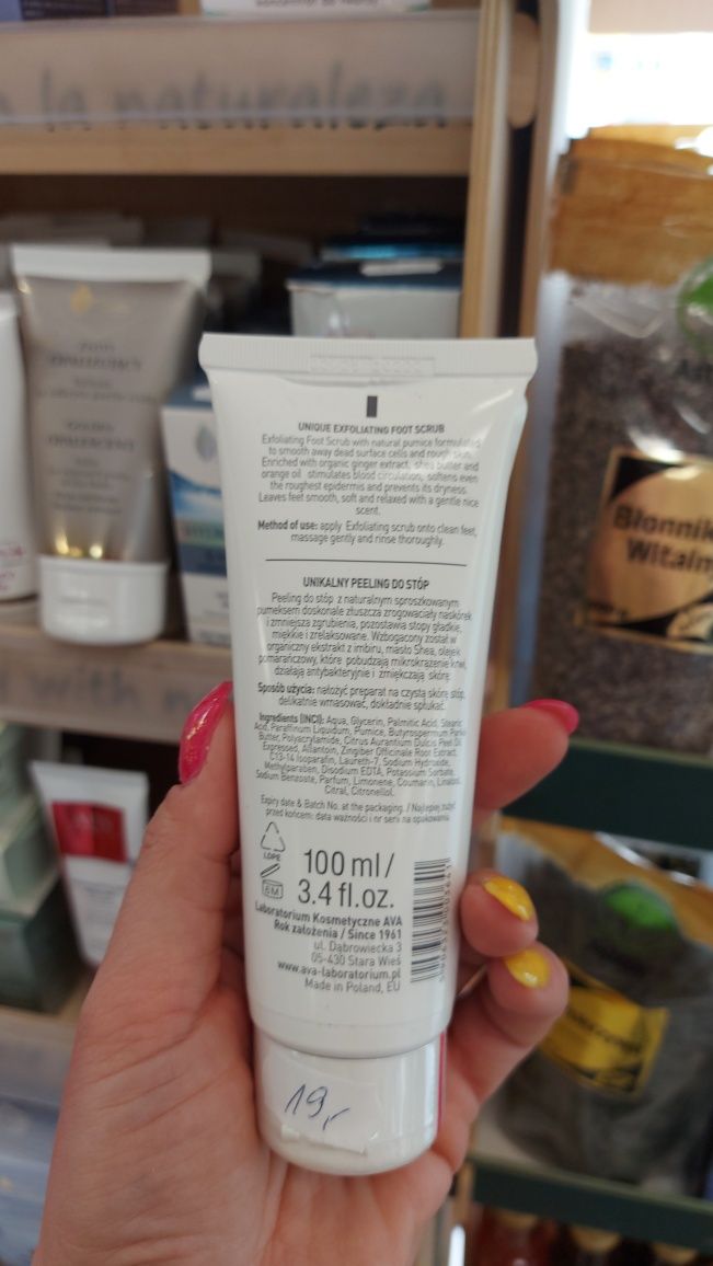 Ava peeling do stóp z pumeksem i olejkiem pomarańczowym 100ml