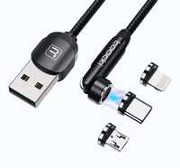 Магнитный кабель для быстрой зарядки Type-C Lightning Micro-USB 2 м