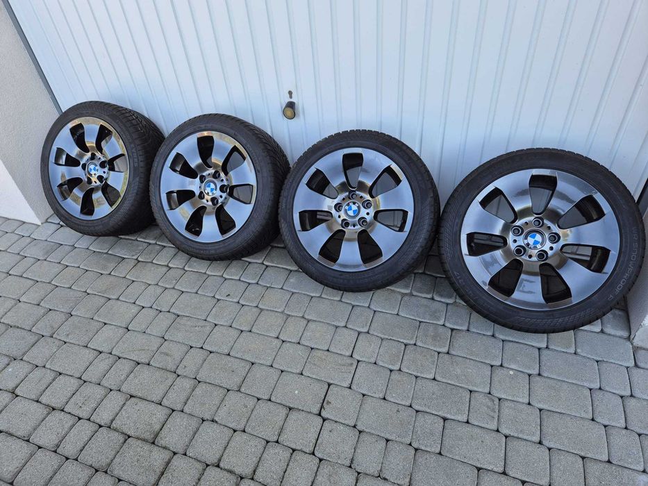 koła zimowe BMW oryginalne felgi BMW 17 5x120 Nowe Opony zimowe NOKIAN