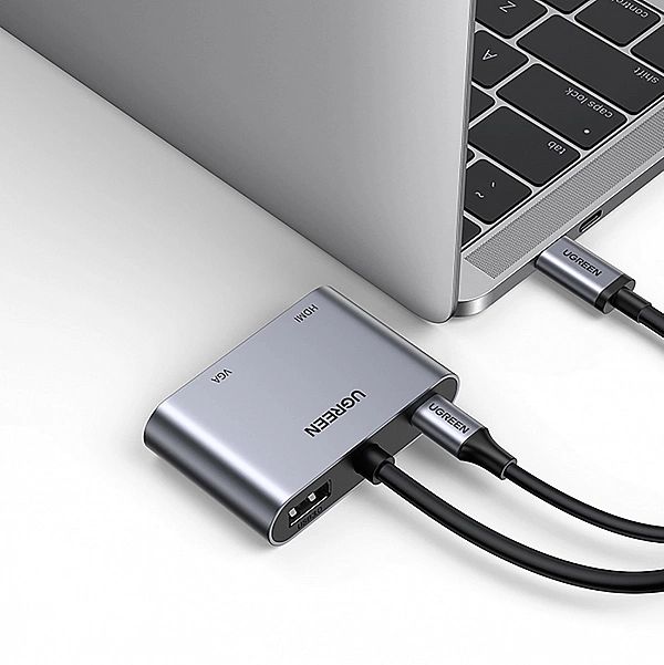 Adapter Ugreen CM162, 50505 USB-C - HDMI / VGA / USB-A 3.0 / USB-C PD