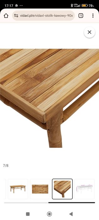 Stolik kawowy 90x50x35 cm