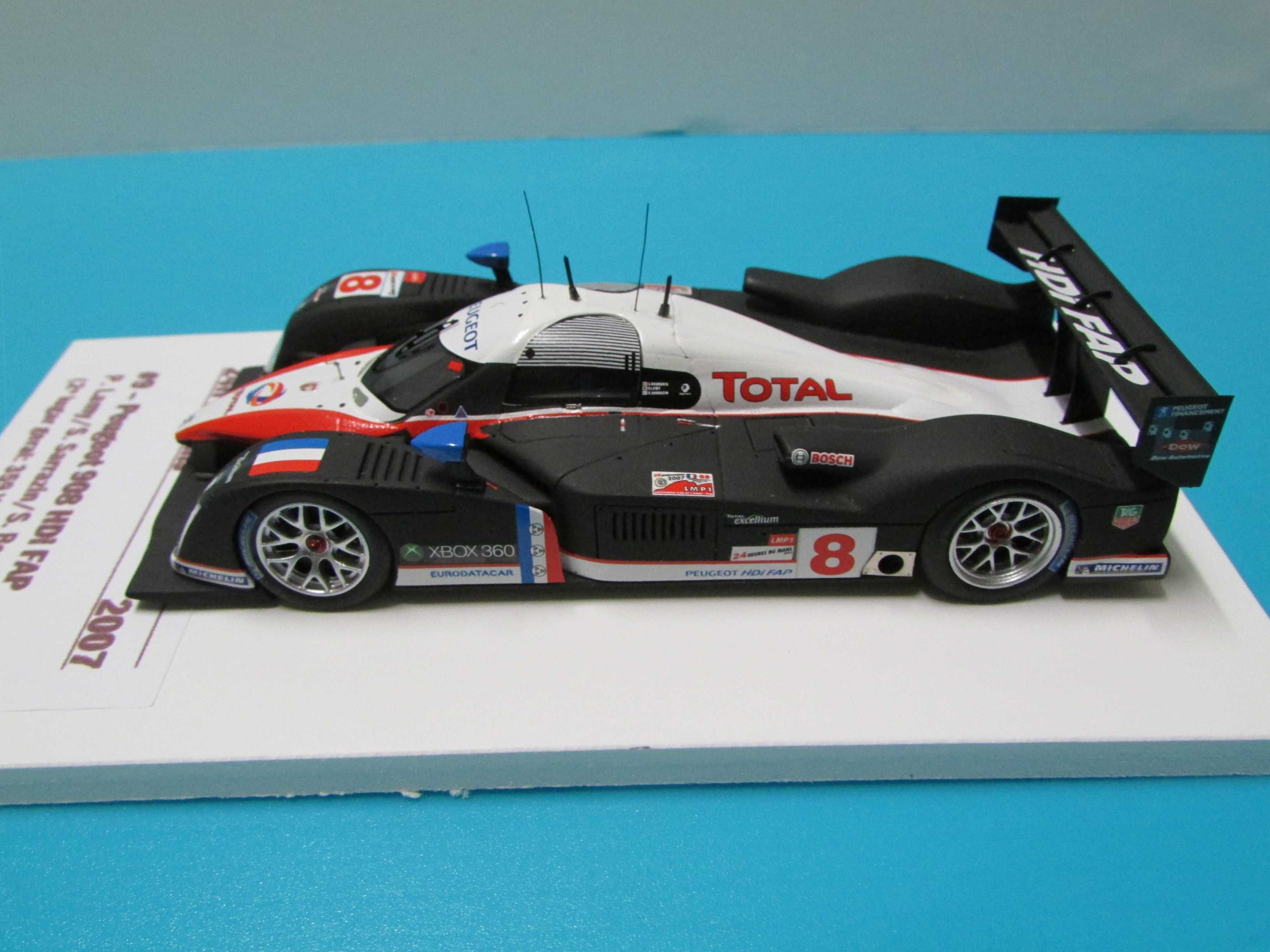 Peugeot 908 HDi FAP #8 (Lamy): 2º lugar 24h Le Mans 2007 - Spark 1/43