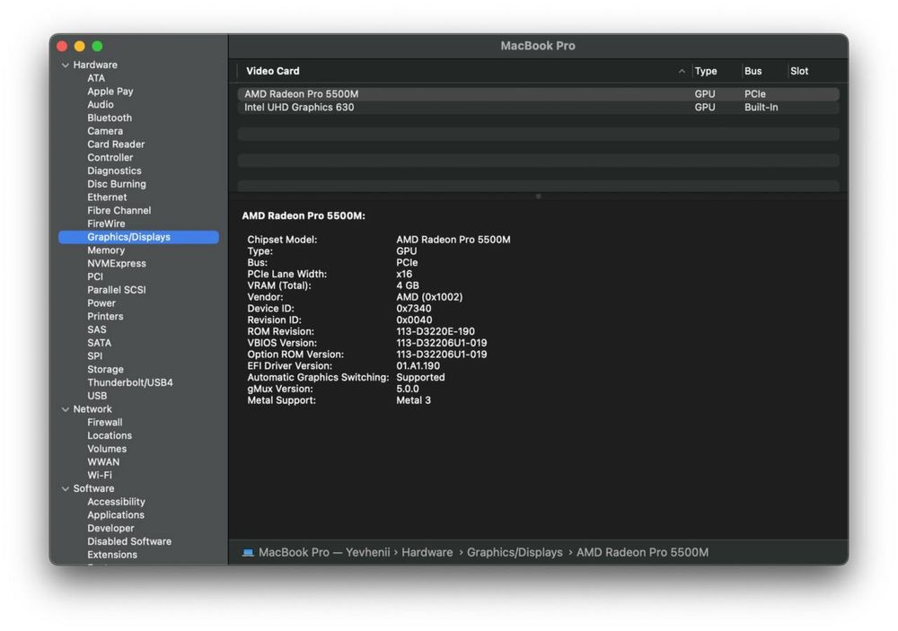 Apple MacBook Pro 16” 16/1TB Space Grey 2019 MVVM2