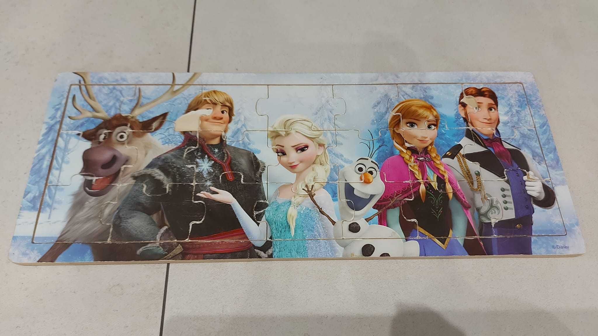 Puzzle Trefl 348 Frozen Kraina Lodu, 9 układanek + GRATIS!