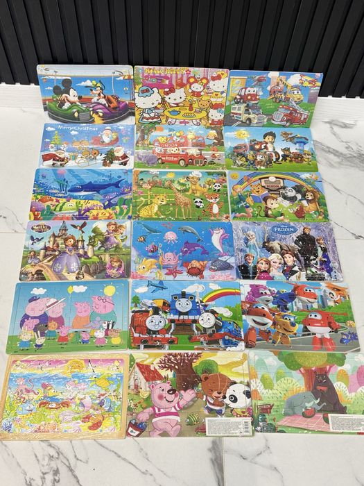 Деревяні пазли нові