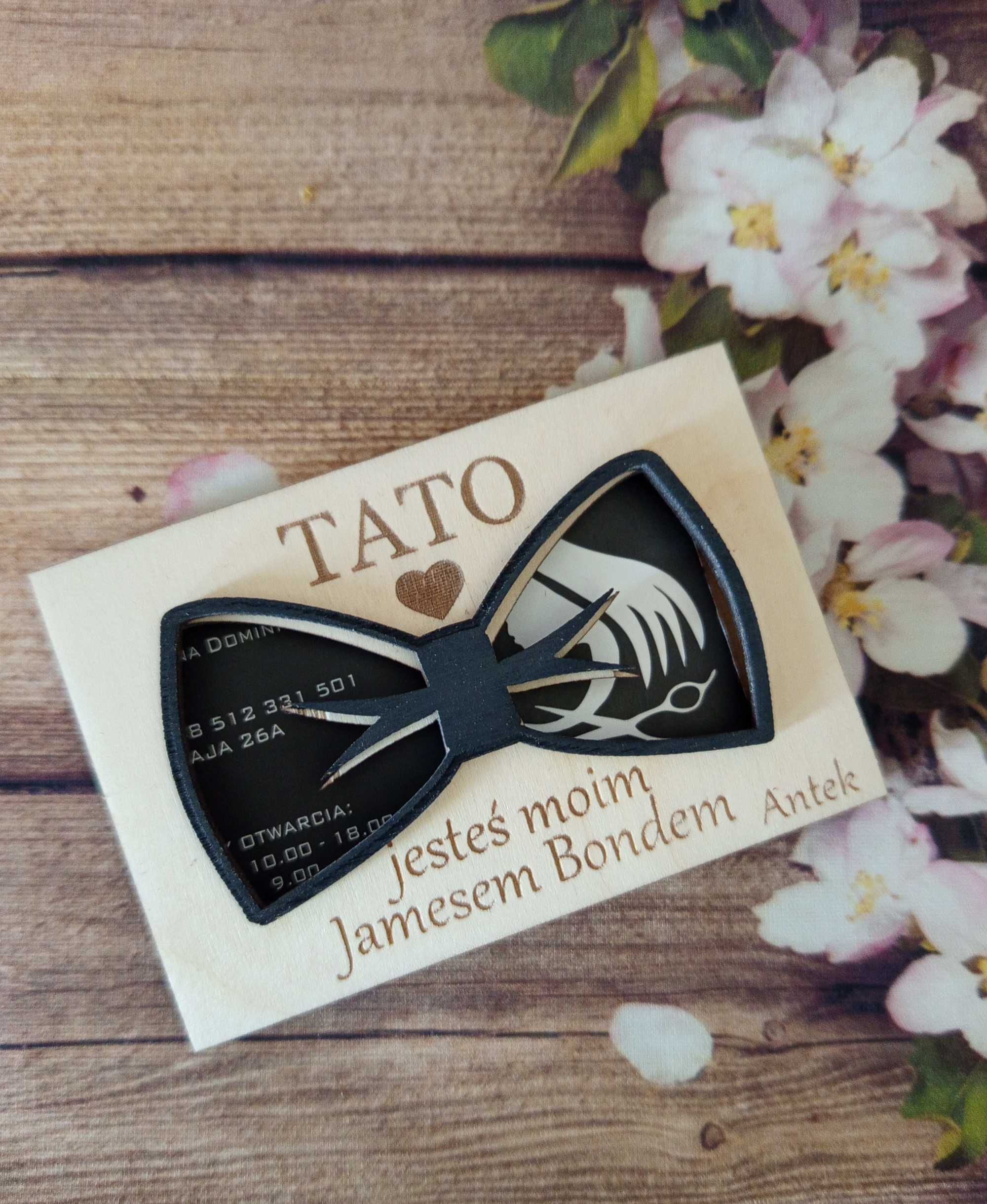 Pudełko na kartę podarunkową dla Taty - James Bond