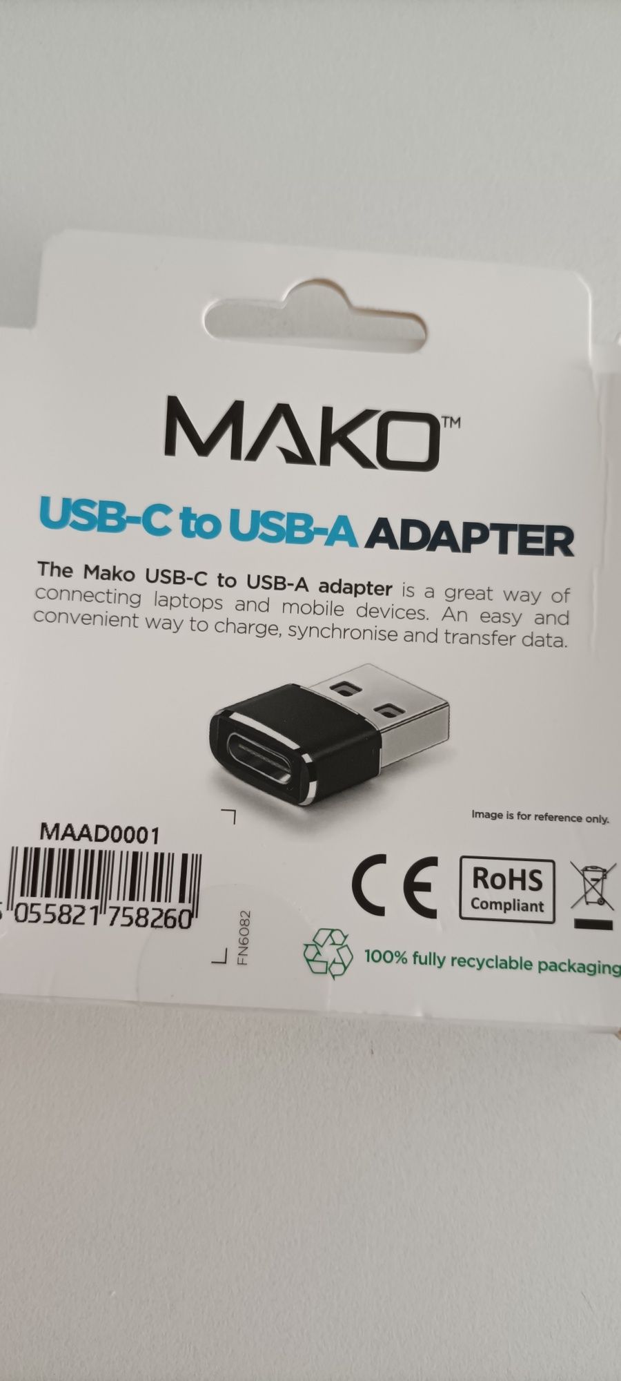 USB - USB C adaptador NOVO na caixa com fatura