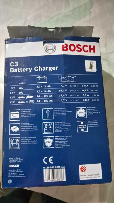 Carregador de bateria Bosch C3