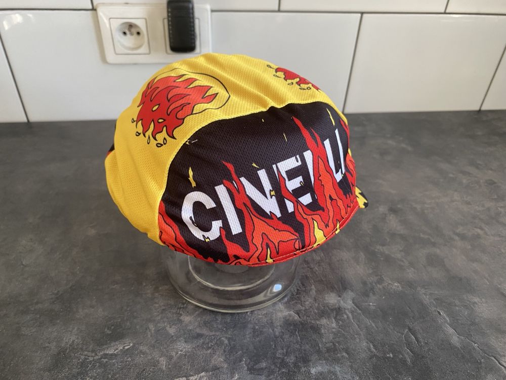 Nowa czapeczka szosowa wzór ogień [Cinelli, Campagnolo]