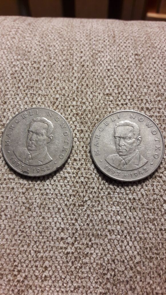 Moneta 20 zł M. Nowotko  1975 bez znaku mennicy