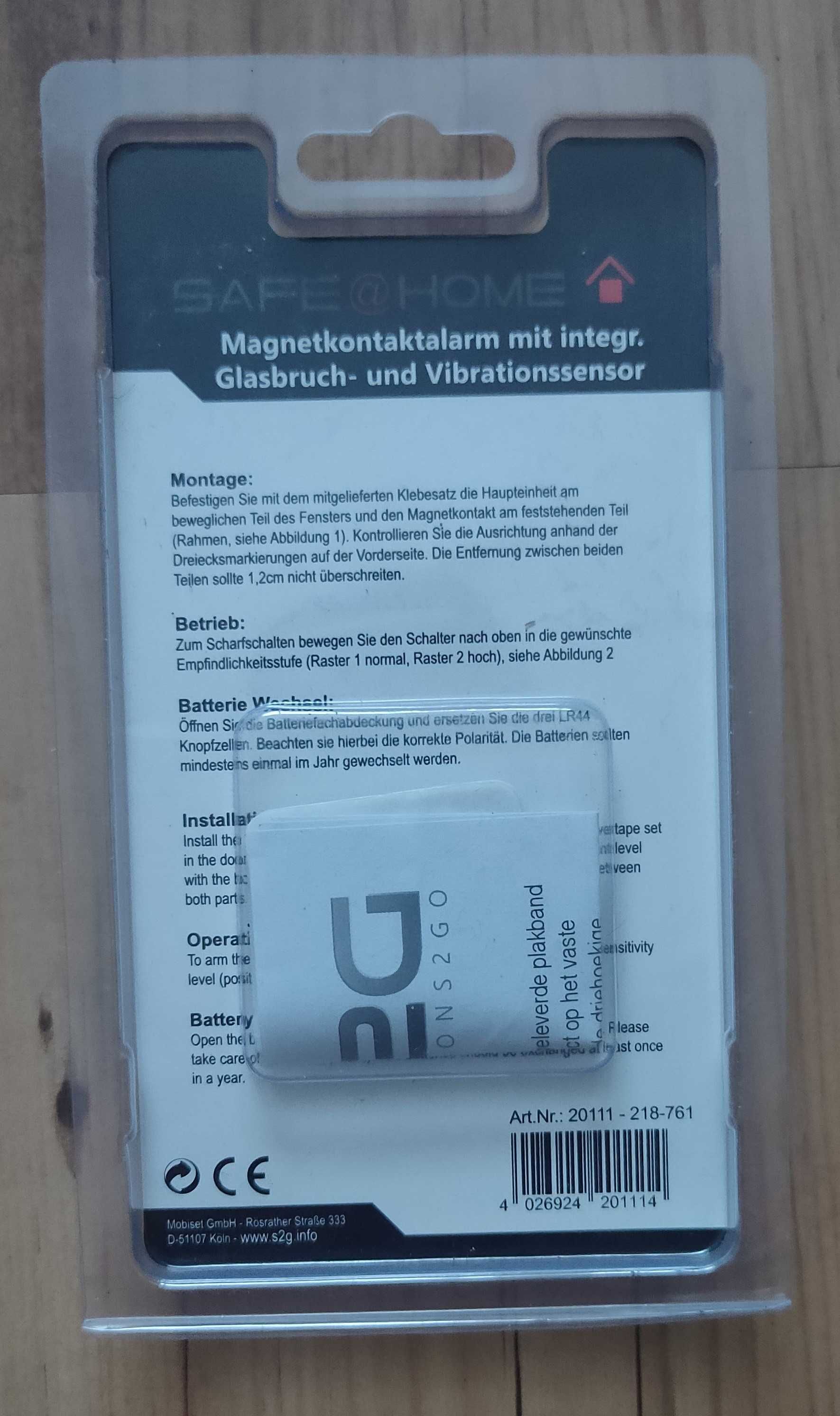 Bezprzewodowy czujnik /Alarm magnetyczny / czujnik