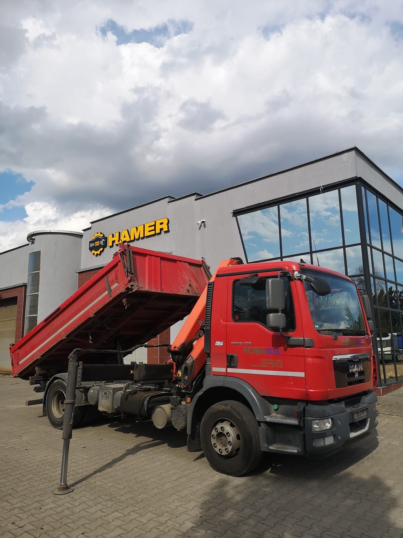Man TGM 15.250 wywrotka z HDS rok 2011 samochód  ciężarowy