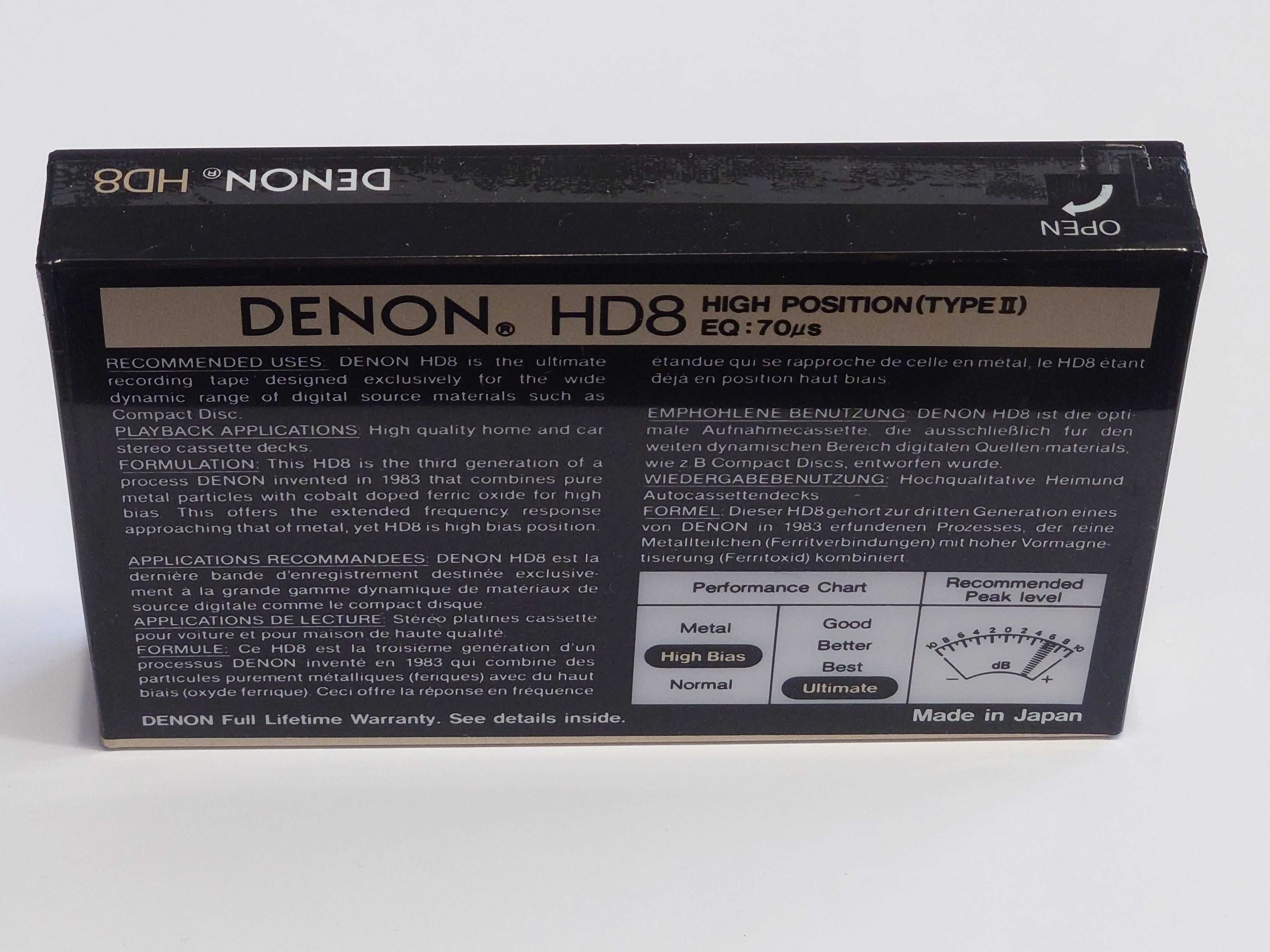 Denon HD8 100 model na rok 1988/90 - rynek Amerykański