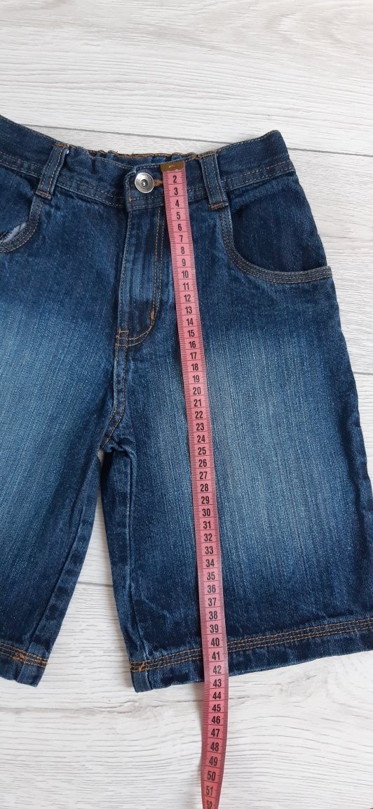 Krótkie spodenki jeansowe dla chłopca GEORGE, rozmiar 122-128